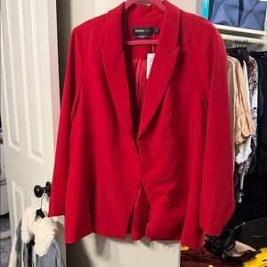 Torrid Women's Bold Red Blazer